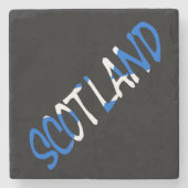 Schotland ligt aan de Schotse kust Stenen Onderzetter (Voorkant)