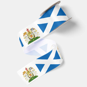 Schotland lint, embleem, patriottisch, Schotse vla Satijnen Lint