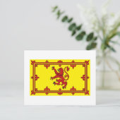 Schotland Lion Flag Briefkaart (Staand voorkant)