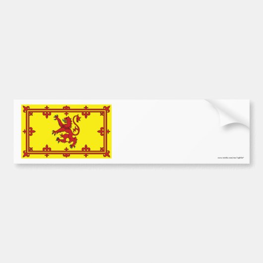 Schotland Lion Flag Bumpersticker (Voorkant)