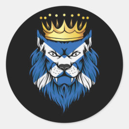 Schotland Lion King Flag Ronde Sticker