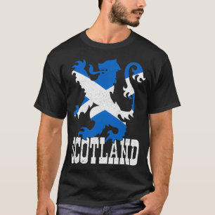 Schotland Lion Scottish Flag Pride Gift Verenigd T-shirt