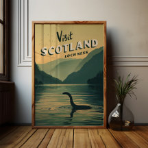 Schotland Loch Ness Monster Poster