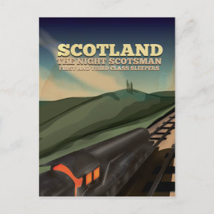 Schotland Locomotief Reisposter Briefkaart