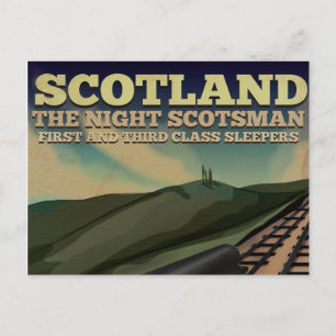 Schotland Locomotief Reisposter Briefkaart