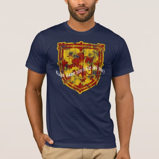 Schotland Mannen Dark Shirt (Voorkant)
