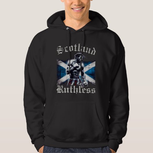 Schotland Meedogenloos Hoodie (Voorkant)