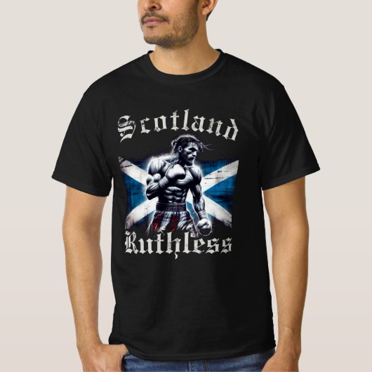 Schotland meedogenloos t-shirt (Voorkant)