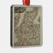 Schotland met binnenlandkaart van de Shetlandeilan Metalen Ornament (Rechts)