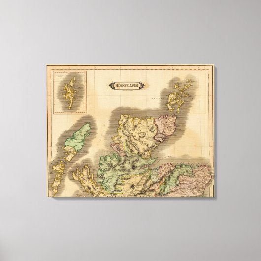 Schotland noord canvas afdruk (Voorkant)