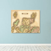 Schotland noord canvas afdruk (Insitu (Houten vloer))