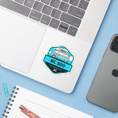 Schotland Noordkust 500 caravanroute Sticker (Laptop met iPhone)