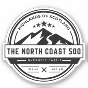 Schotland Noordkust 500 landschap route hooglanden Sticker