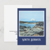 Schotland North Berwick fijn kunst olieverfschilde Feestdagenkaart (Voorkant / Achterkant)