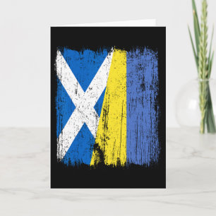 Schotland Oekraine Half Vlag Schotse Oekraïense Er Kaart