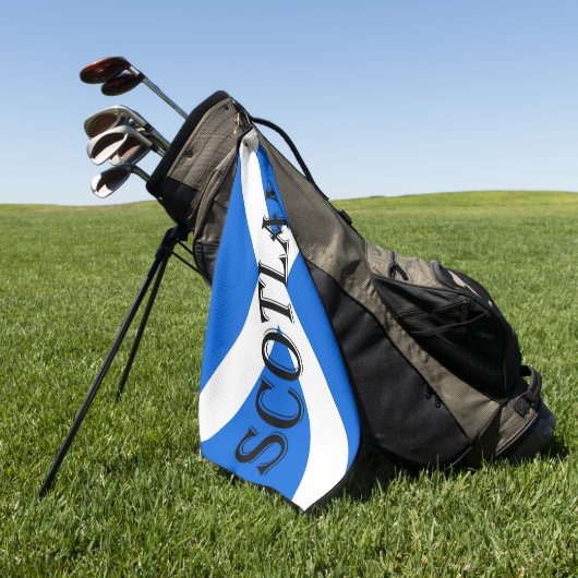 Schotland onder Schotse vlag Golfhanddoek (Groen)