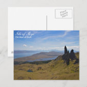 Schotland - oud Man van het briefkaart Storr (Voorkant / Achterkant)