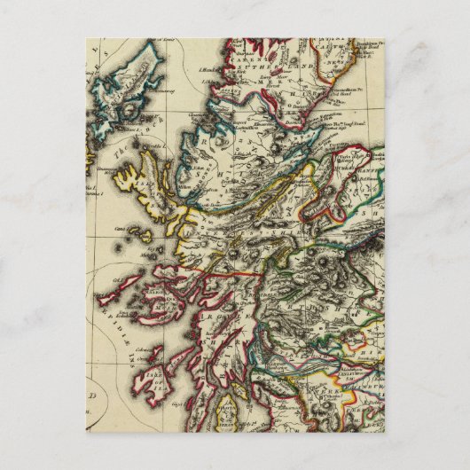 Schotland, oud, modern briefkaart (Voorkant)