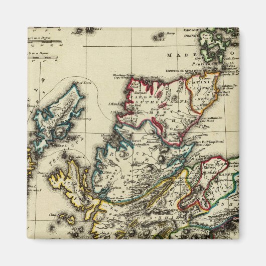 Schotland, oud, modern magneet (Voorkant)