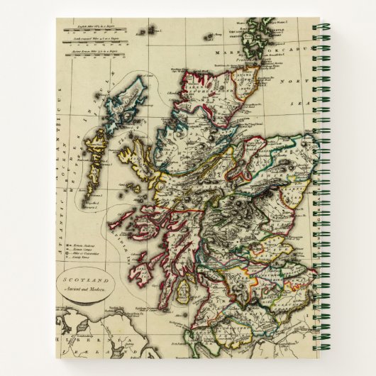 Schotland, oud, modern notitieboek (Achterkant)