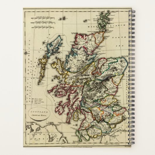Schotland, oud, modern planner (Achterkant)