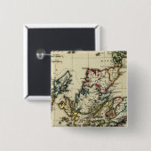 Schotland, oud, modern vierkante button 5,1 cm (Voorkant /achterkant)