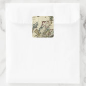 Schotland, oud, modern vierkante sticker (Tas)