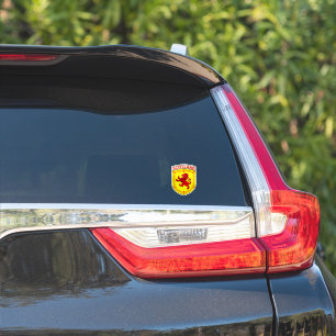 Schotland oud rood klimmende leeuw embleem sticker
