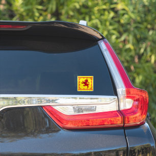 Schotland oud rood klimmende leeuw embleem sticker