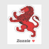 Schotland oude rode klimmende leeuw sticker (Vel)