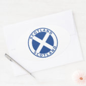 Schotland Ovale Sticker (Envelop)
