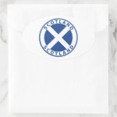 Schotland Ovale Sticker (Tas)