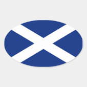 Schotland Ovale Sticker (Voorkant)