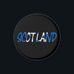 Schotland over de Schotse vlag Magneet<br><div class="desc">Schotland heeft een overlay op Scottish Flag Magnet Design © Trinkets and Goods 2017 - AHP Design. Alle rechten voorbehouden.</div>