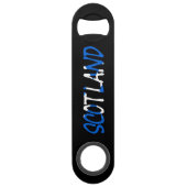 Schotland overlaid op Schotse Vlag bot Speed Flessenopener (Achterkant)