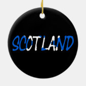 Schotland overlay op Schotse vlag ornc Keramisch Ornament (Achterkant)