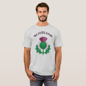 Schotland Paarse distel T-shirt (Voorkant volledig)