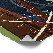 Schotland Per trein locomotief Reisposter Poster (Hoek)