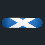 Schotland Persoonlijk Skateboard<br><div class="desc">Illustratie van de blauwe en witte vlag van Schotland. Afbeelding beschikbaar op diverse giften en producten. Skateboards .</div>