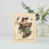 Schotland Pictogrammen Kaarten Vintage Ansichtkaar (Staand voorkant)