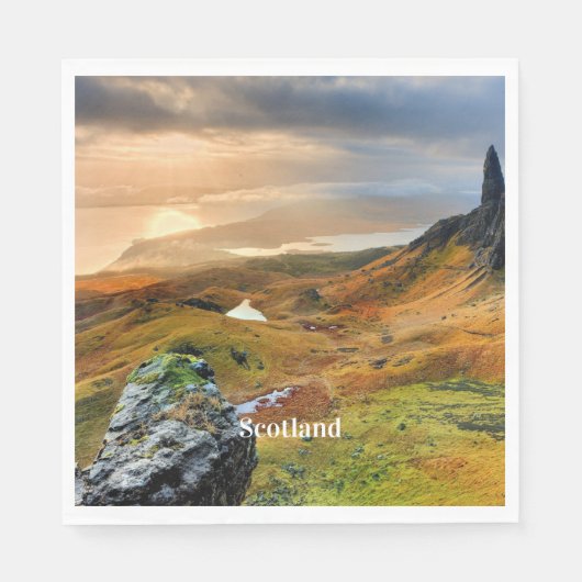 Schotland, prachtig berglandschap, servet (Voorkant)