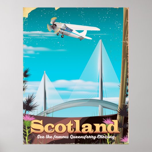 Schotland Queensferry Crossing-reisposter Poster (Voorkant)