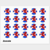 Schotland, Rampant leeuw Ronde Sticker (Vel)