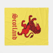 Schotland Rampant leeuw / Schotland oude ongebreid Fleece Deken (Voorkant (Horizontaal))