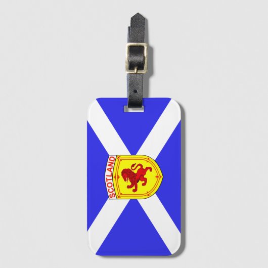 Schotland, Rampant lion, oude vlag van Schotland Bagagelabel (Voorkant (verticaal))