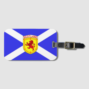 Schotland, Rampant lion, oude vlag van Schotland Bagagelabel