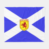 Schotland, Rampant lion, oude vlag van Schotland Fleece Deken (Voorkant (Horizontaal))