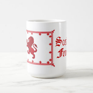 Schotland Rampante leeuw, dapper voor altijd Koffiemok