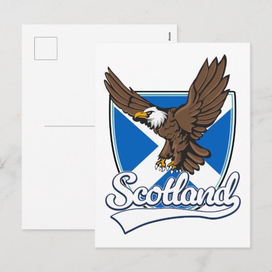 Schotland reislogo feestdagenkaart (Voorkant / Achterkant)