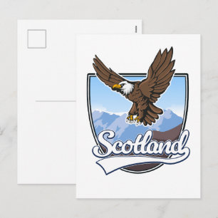 Schotland reislogo feestdagenkaart